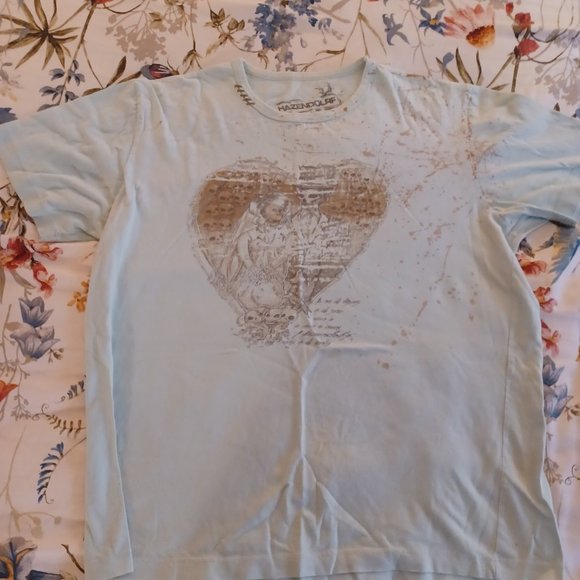Rare Vintage Hazendolrf Heidelberg Light Blue T-Shirt Ultra-Light Size X-Large - Picture 1 of 9
